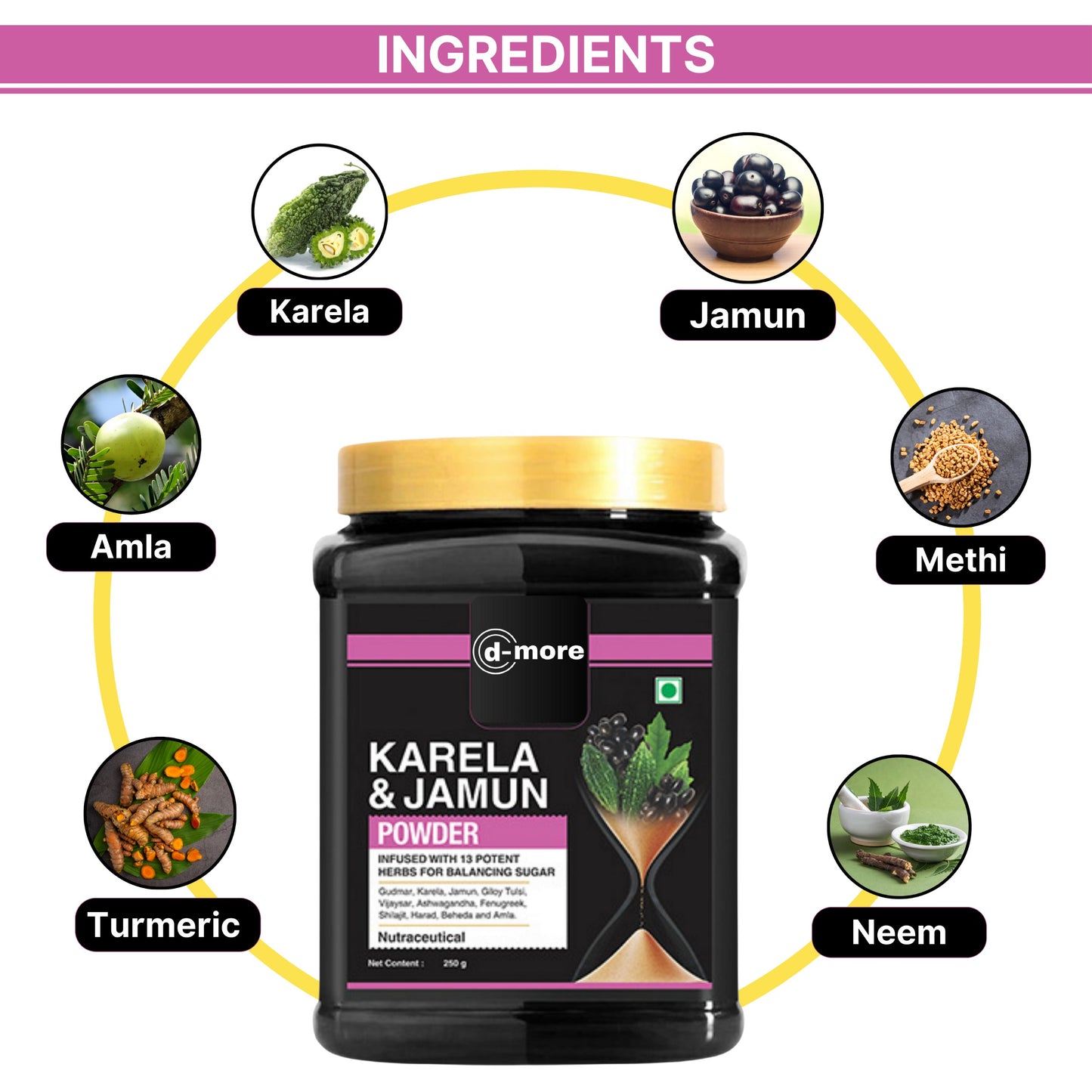 Karela Jamun Powder | Control Your Blood Sugar Naturally-🔥50% Off Today🔥-200gm