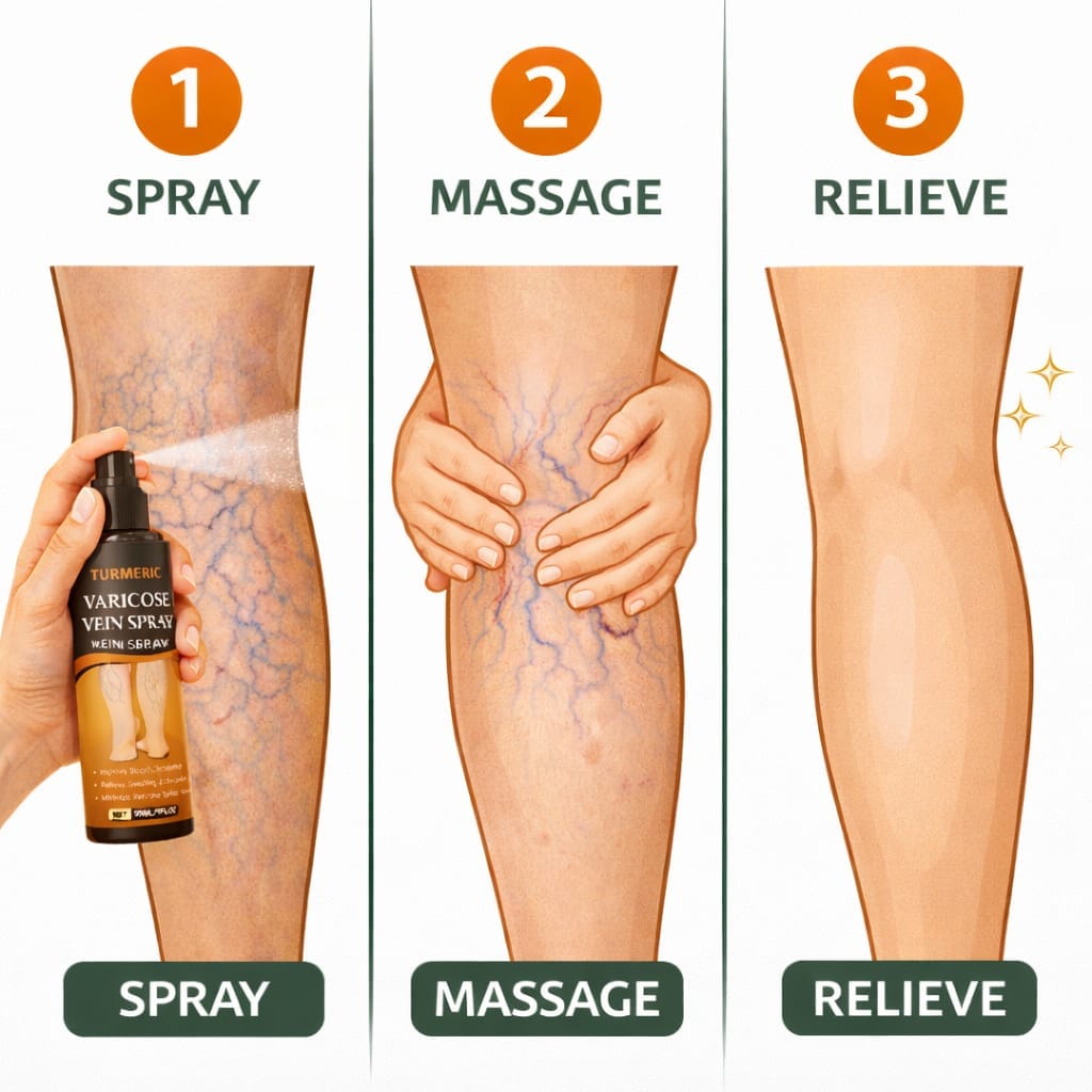 MD Herbal Turmeric Varicose Vein Spray – Feel Relief in Minutes 🌿🟡 - dmore