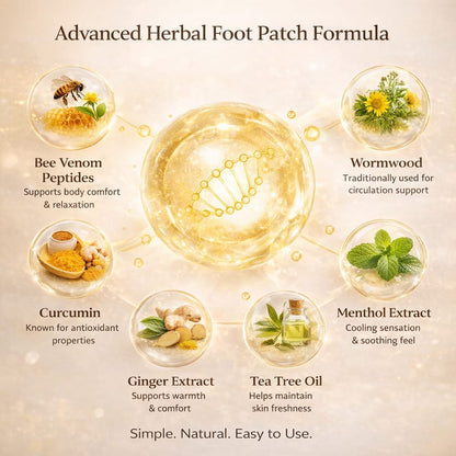 SD Bee Venom Lymphatic Drainage & Slimming Detox Foot Patches 🌿👣 - dmore