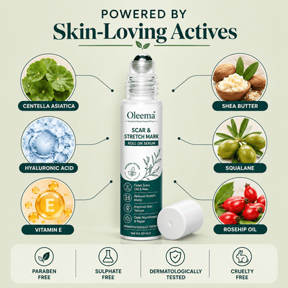 MD Oleema Scar & Stretch Mark Roll-On Serum