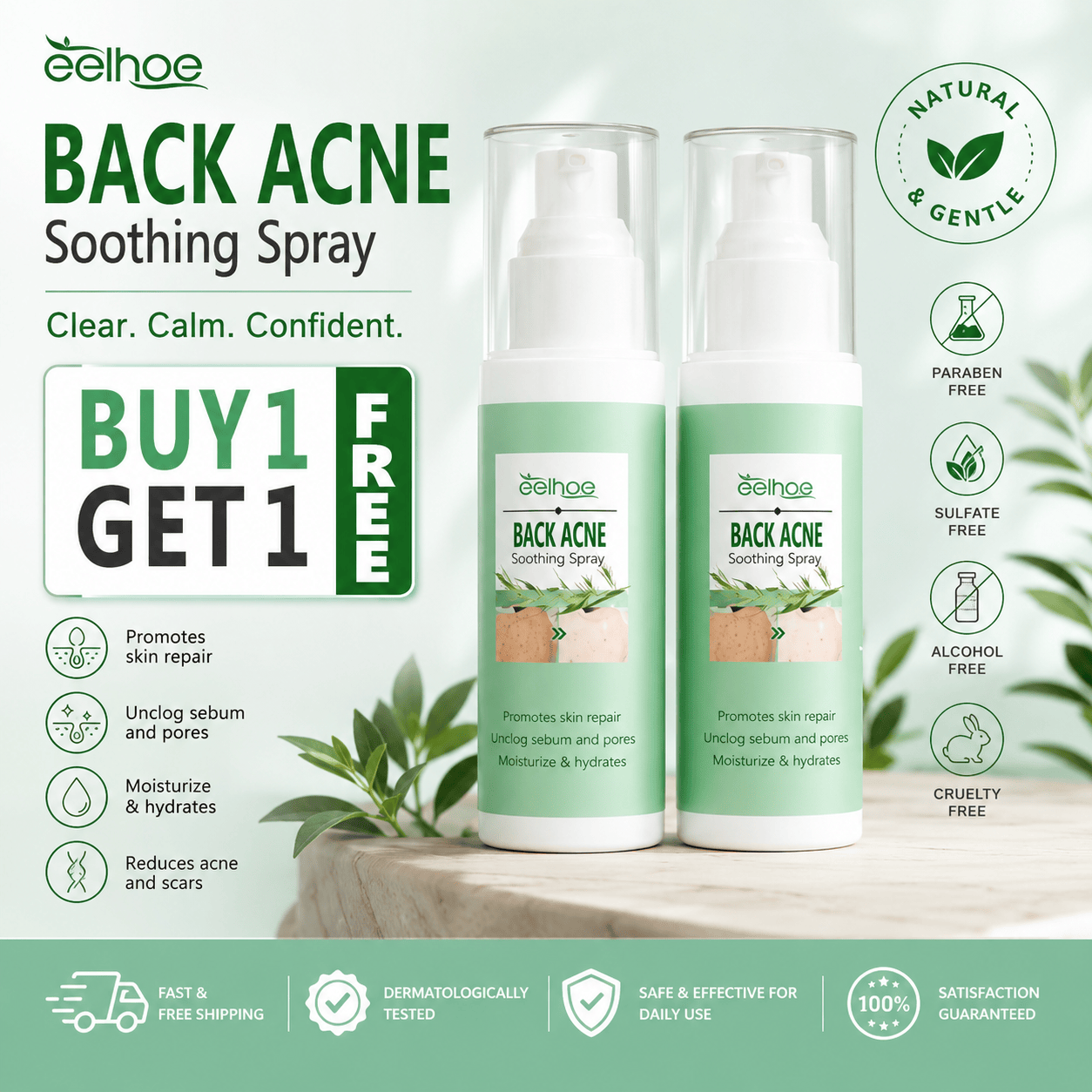 MD Back Acne Spray – Easy, Effective, Acne-Free 🌿 - dmore