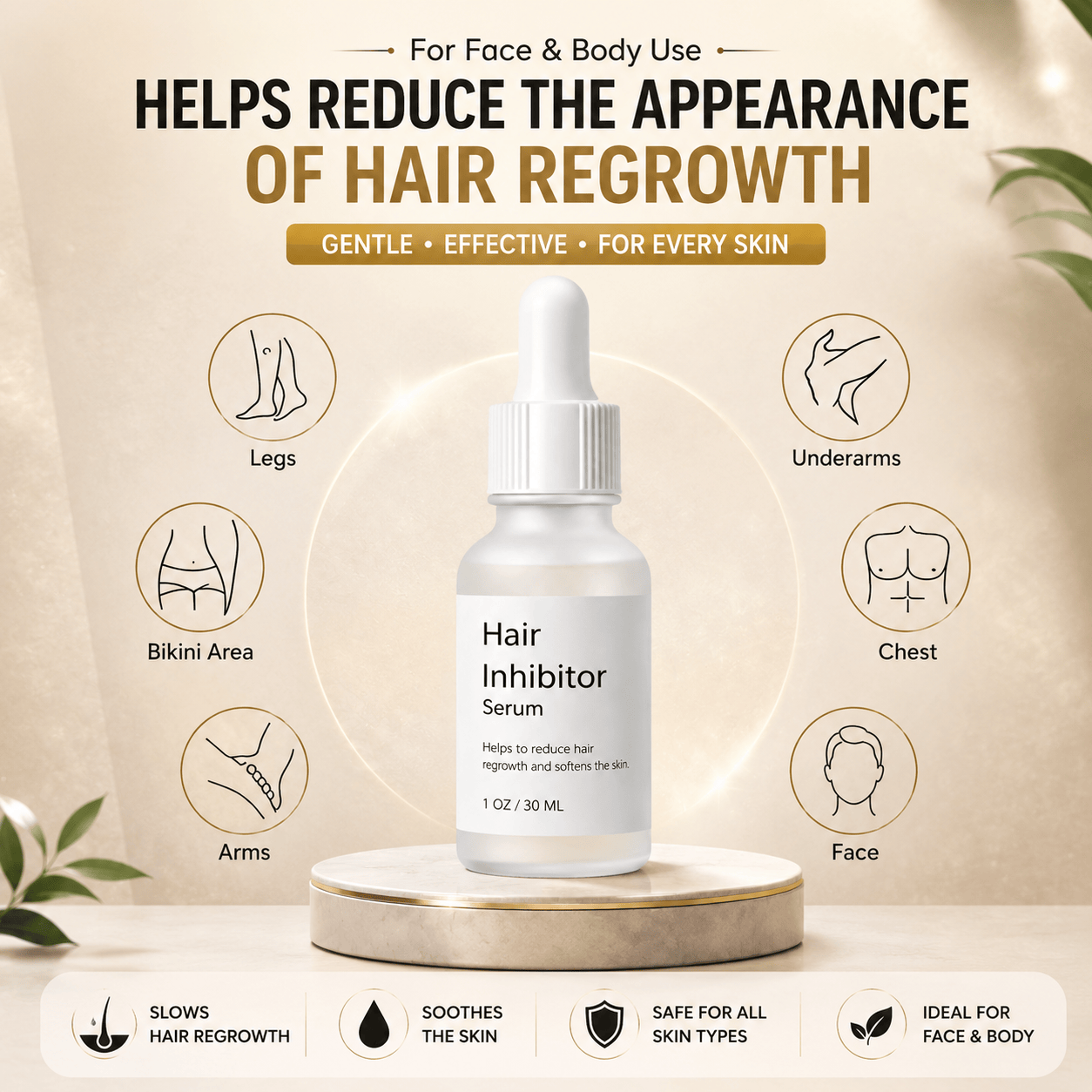 SD Hair Inhibitor Serum – Effortless Hair Reduction 💧