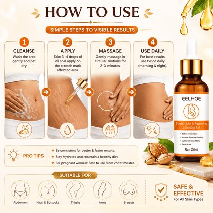 Doctor Approved Stretch Mark Oil Visible Results in just 14 Days