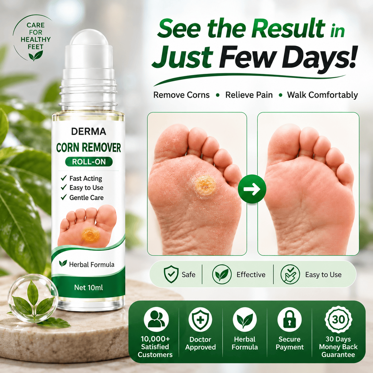 MD Corn Removal Roll On | Targeted Care for Softer, Smoother Feet