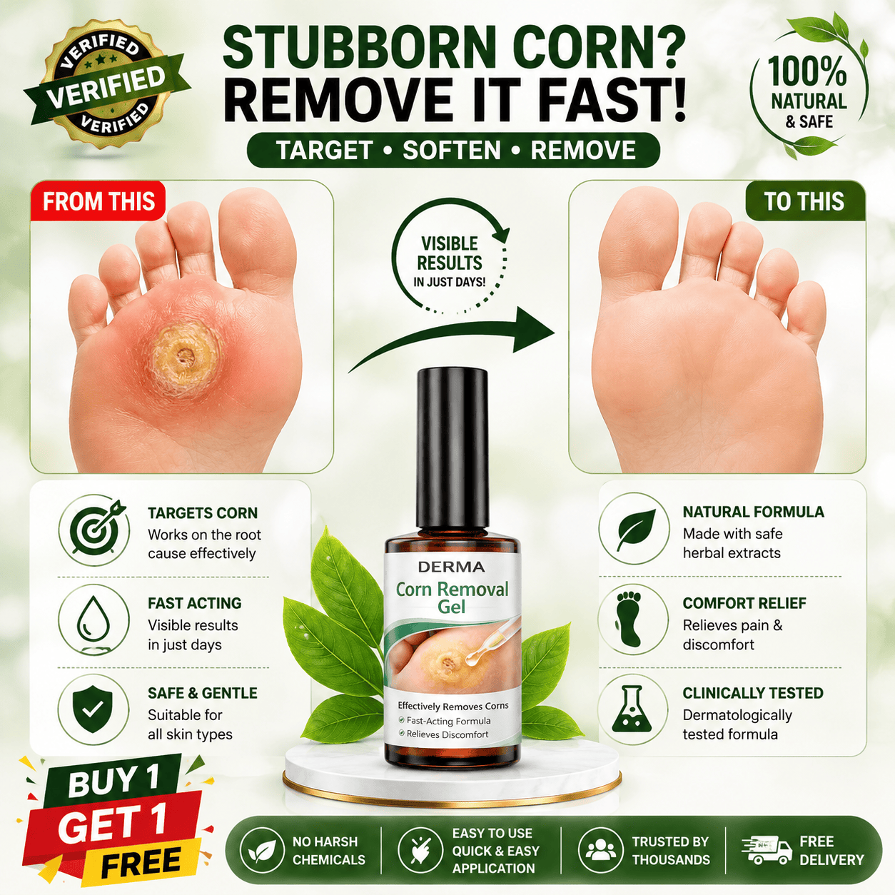 MD Corn Removal Serum | Targeted Care for Softer, Smoother Feet ⭐