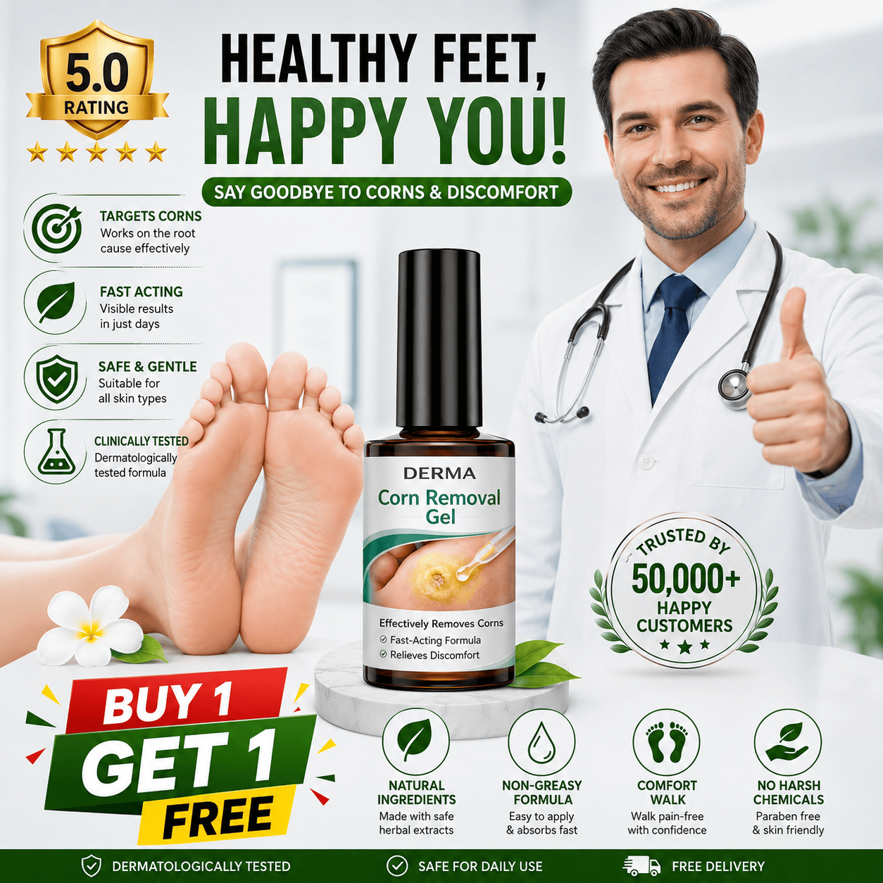 MD Corn Removal Serum | Targeted Care for Softer, Smoother Feet ⭐