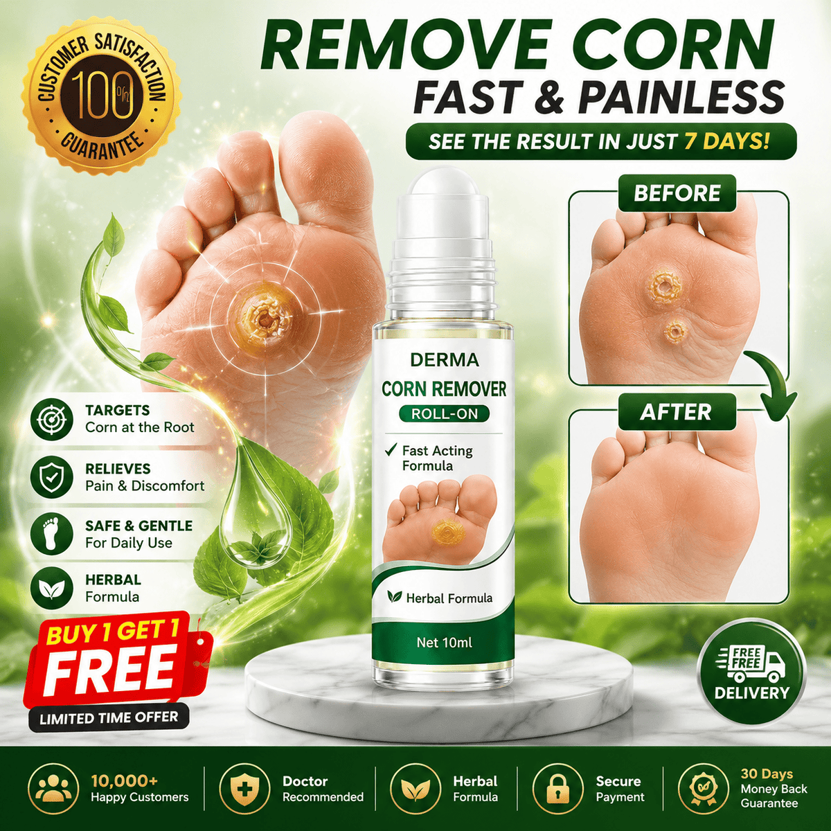 MD Corn Removal Roll On | Targeted Care for Softer, Smoother Feet