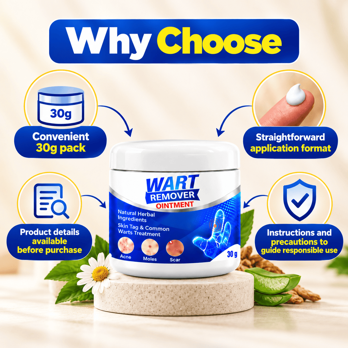 MD Advance Wart Remover cream – Fast & Easy At-Home | Buy 1 Get 1 Free - dmore