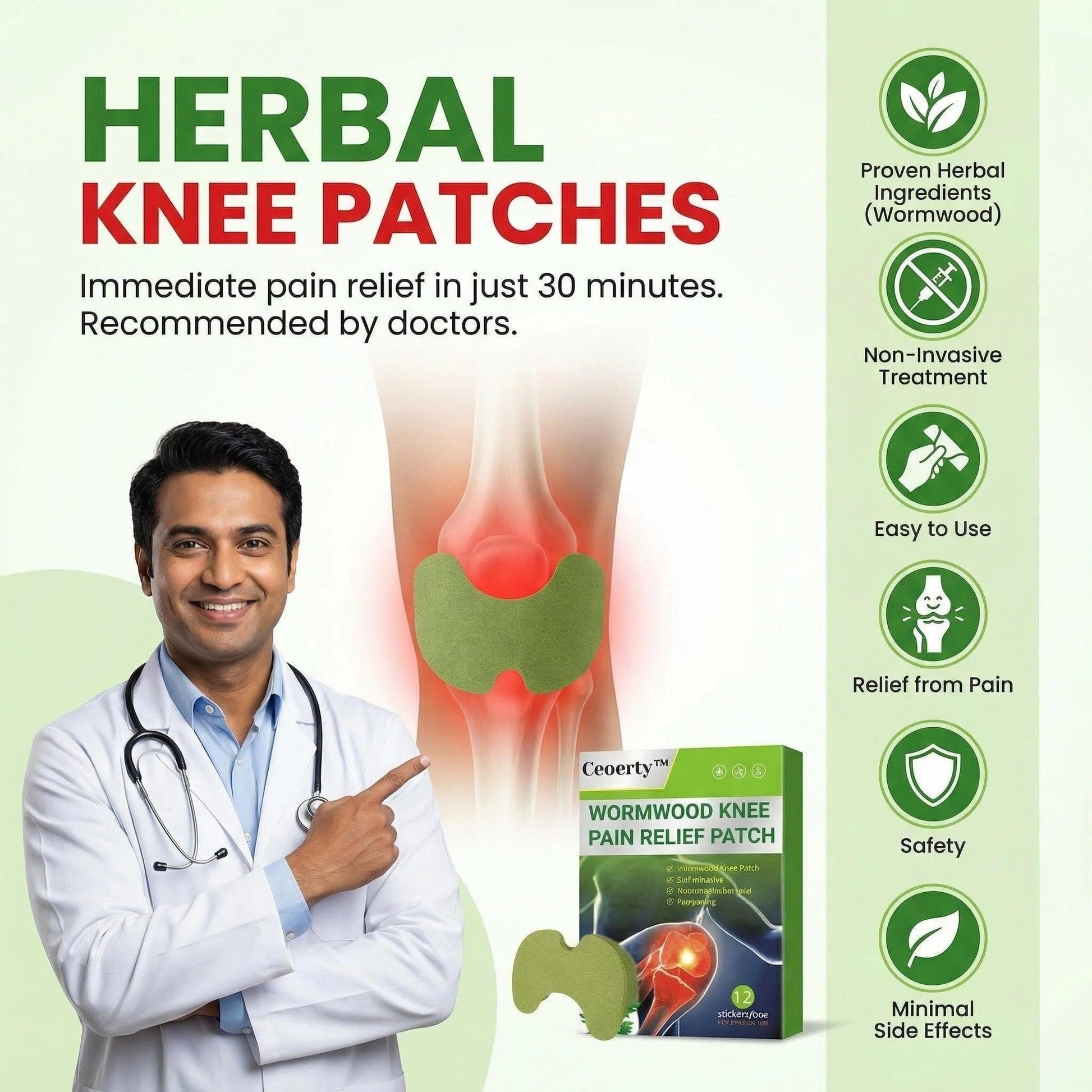 MD Herbal Knee Patches – Instant Pain Relief in One Patch 💥👨🏻‍⚕️ (Copy) - dmore