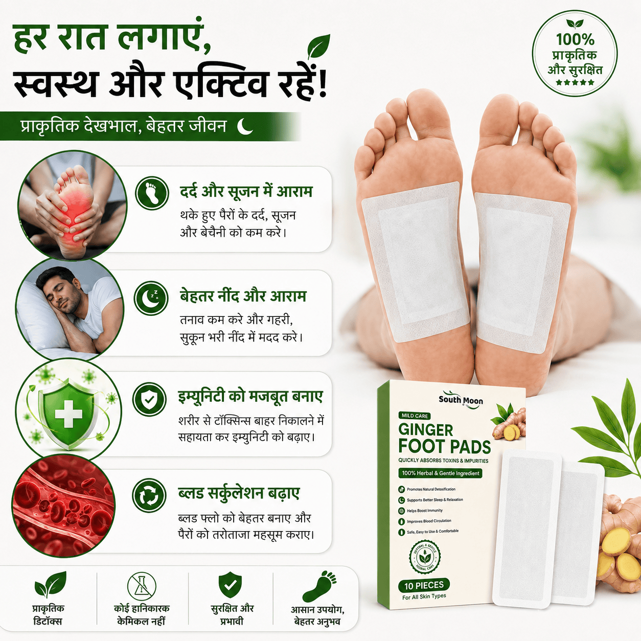MD Detox Foot Pads | 👣 Wake Up to Refreshed, Happy Feet Every Morning 🌙