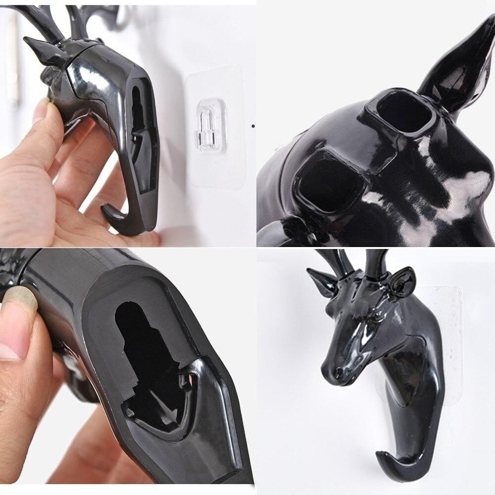 AntlerGrip™️ Self Adhesive Deer Head Hanging Hook