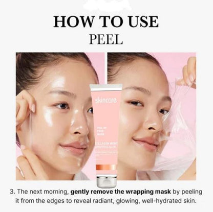 D-more Glass Skin Collagen Night Peel-Off Mask 🇰🇷(KOREAN FORMULA)