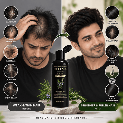 OLEEMA Rosemary & Biotin Shampoo — for softer, stronger, naturally healthy-looking hair.