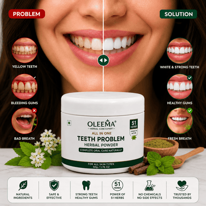 SD 51 Herbal Ingredients Teeth Powder | Complete Oral Care, Naturally