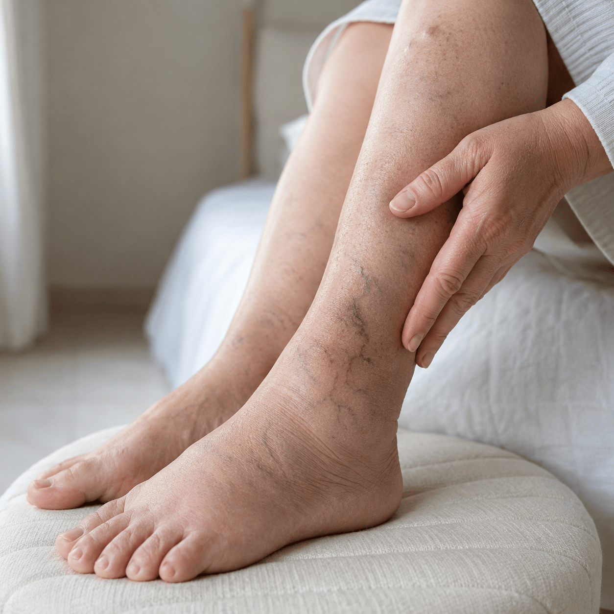 MD Varicose vein spray Targeted Care. Easy Application. Better Leg Comfort.